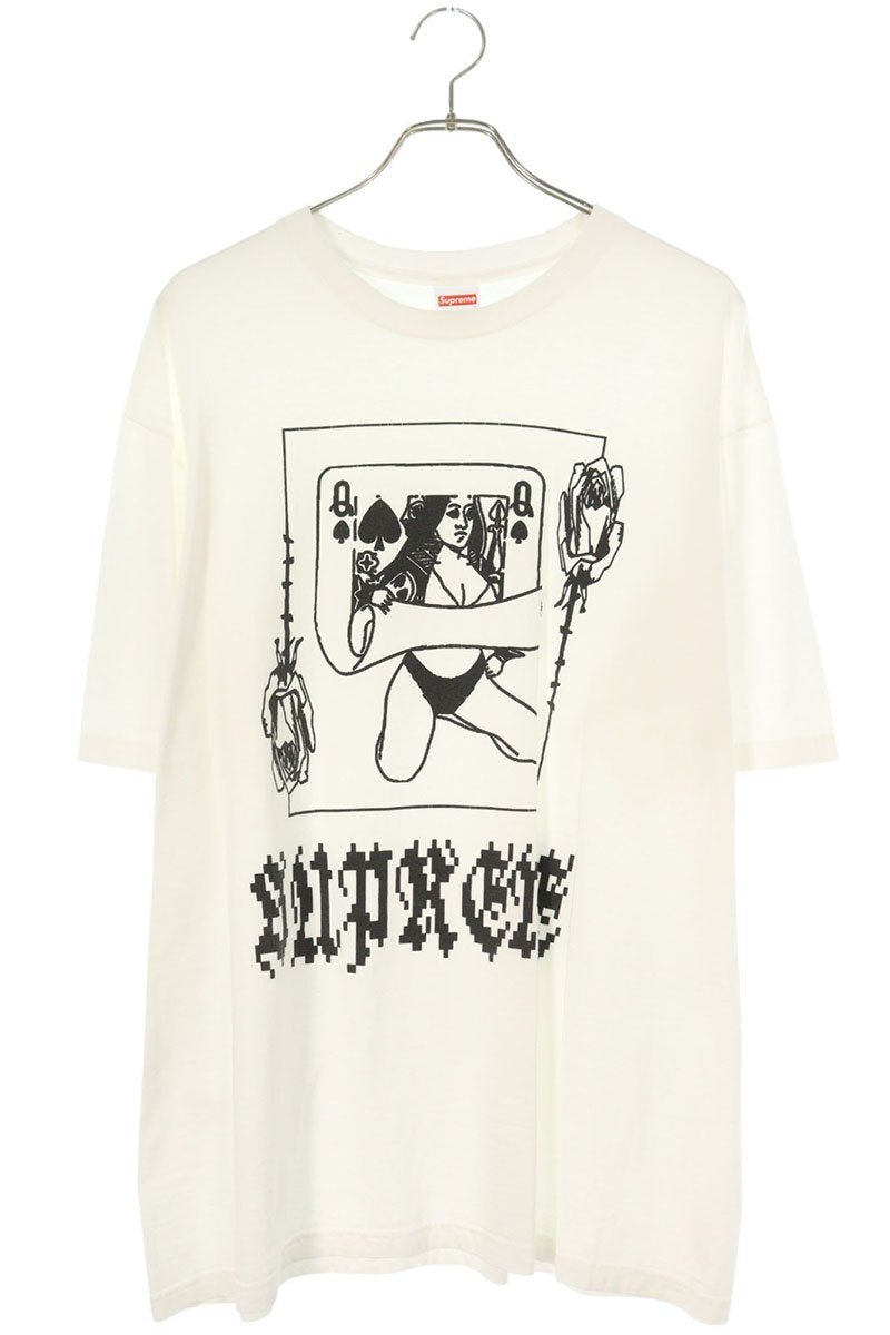 Supreme 19AW Queen Tee Print T-Shirt White Size XL