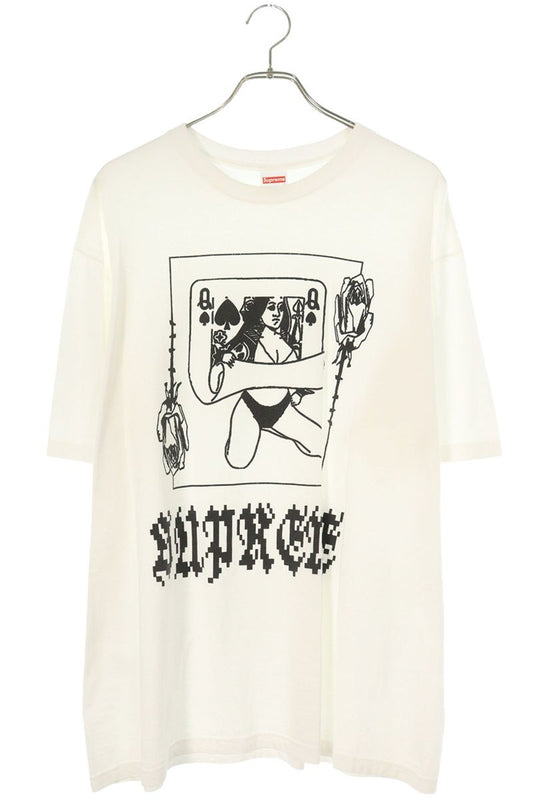 Supreme 19AW Queen Tee Print T-Shirt White Size XL