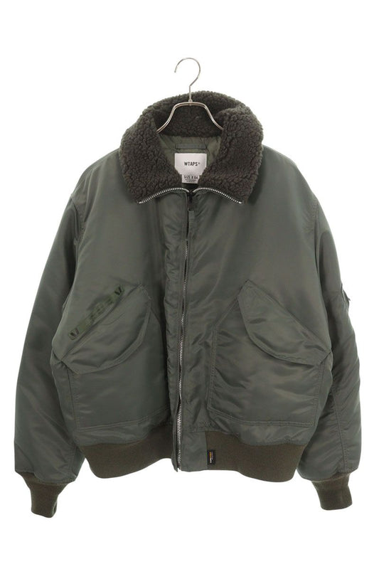 WTAPS 25AW Nylon Satin Blouson Green Size XL