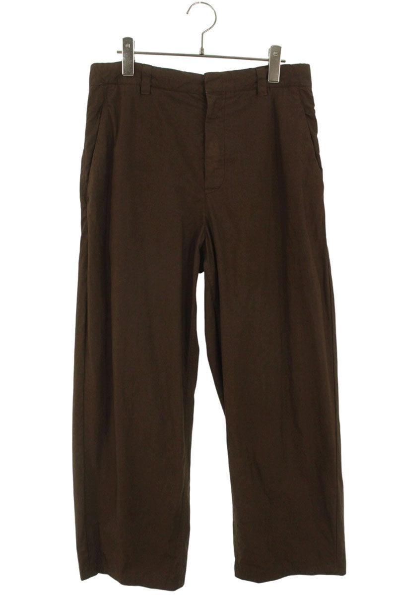 Jil Sander Cotton Long Pants Brown Size 44