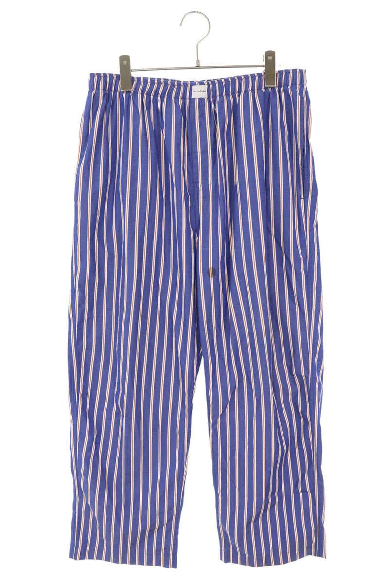 Balenciaga Striped Long Pants Blue Size 46