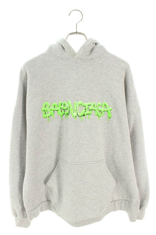 Vintage Balenciaga Tops - BALENCIAGA Logo Pullover Hoodie Gray Size S - Authentic Archive