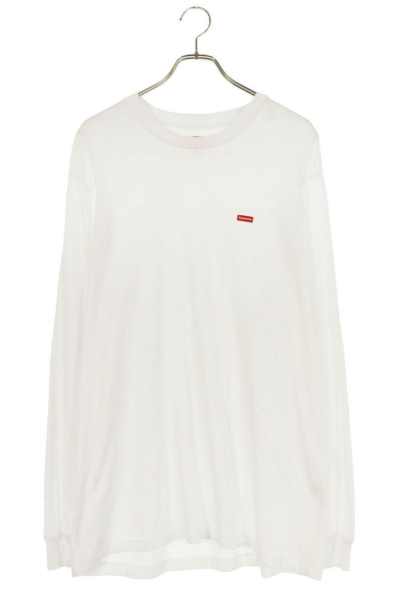 Supreme Small Box L S Tee Logo Long Sleeve T-Shirt White Size M