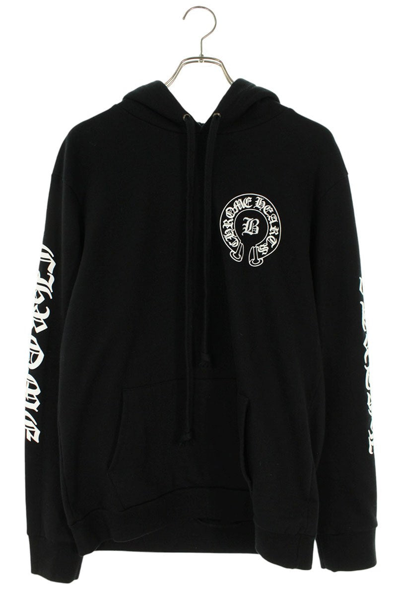 Chrome Hearts BELLA HD PLVR Embroidered Logo Pullover Hoodie Black Size L