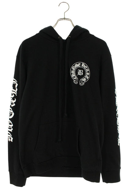 Chrome Hearts BELLA HD PLVR Embroidered Logo Pullover Hoodie Black Size L