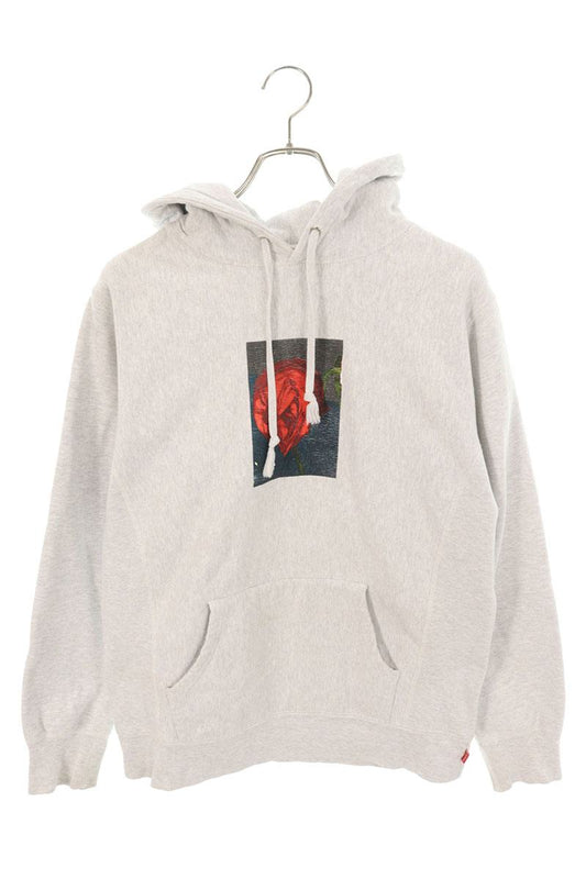 Supreme 16AW Araki Rose Hooded Sweatshirt Gray Size M