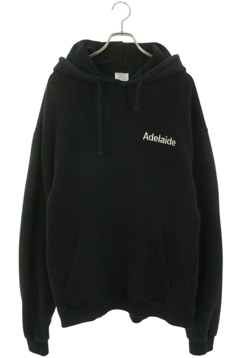 Vetements ADELAIDE Embroidered Hoodie Black Size S