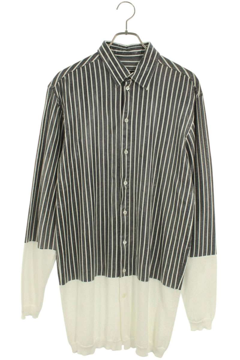 Y/Project KNIT SHIRT Gray x White Size XXS