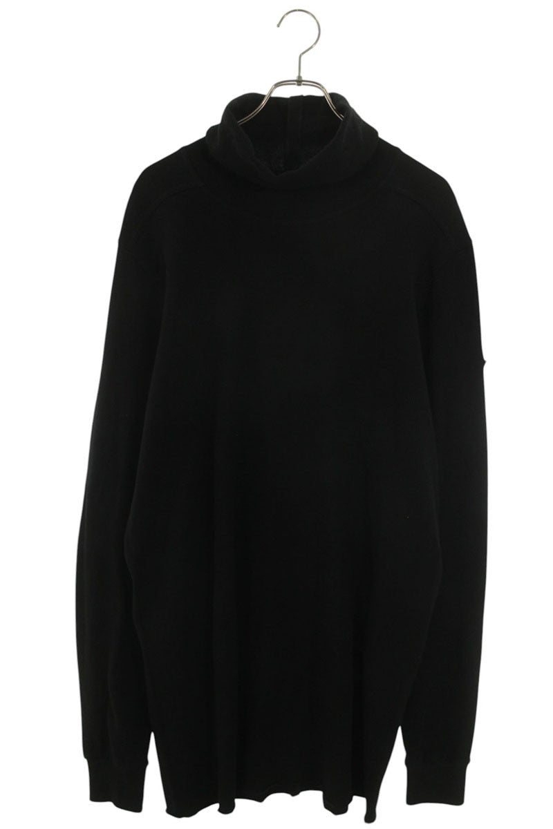 Rick Owens 24AW M4435 Logo Patch Long Sleeve T-Shirt Black Size L