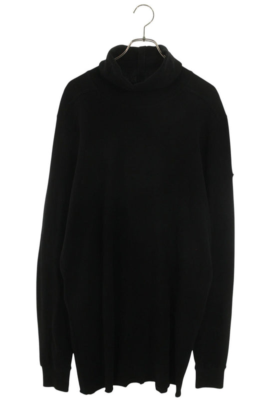 Rick Owens 24AW M4435 Logo Patch Long Sleeve T-Shirt Black Size L