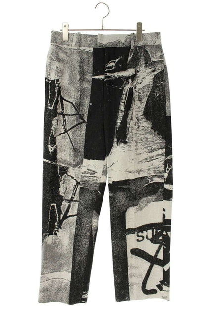 Off-White Long Pants Black x White Size 44