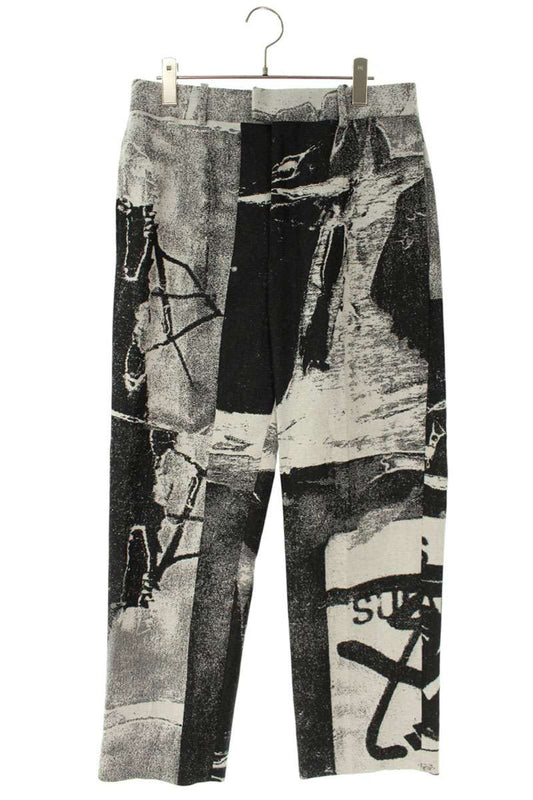 Off-White Long Pants Black x White Size 44