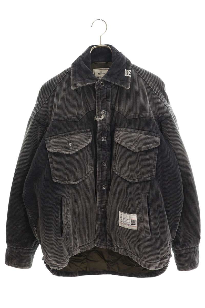MIHARAYASUHIRO PUFFER CORDUROY SHIRTS Gray Size 44