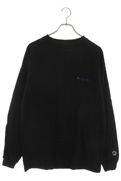 READYMADE Logo Embroidered Long Sleeve T-Shirt Black Size L