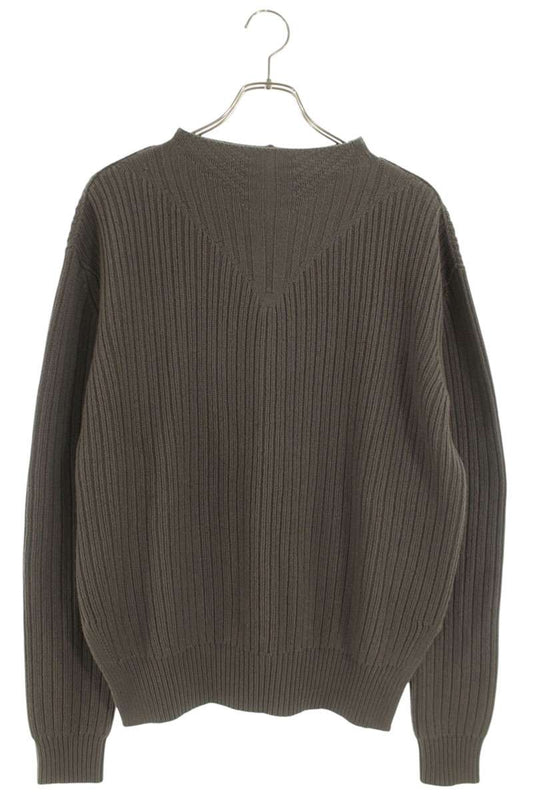 Rick Owens KWV High Neck Knit Sweater Brown Size S