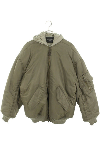 BALENCIAGA 23SS Nylon All-In-One Bomber Green Size S