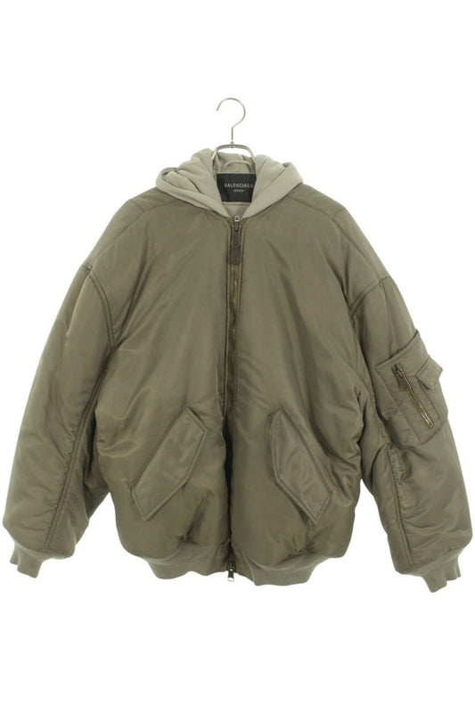 BALENCIAGA 23SS Nylon All-In-One Bomber Green Size S
