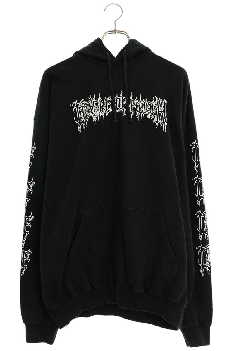 Vetements 25AW COF LOGO OVERSIZED Pullover Hoodie Black Size XS