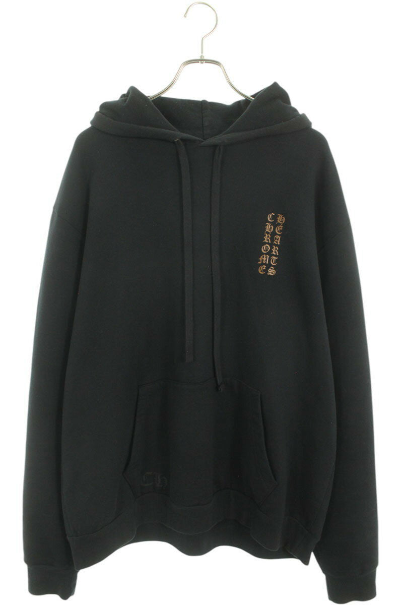 Chrome Hearts SWTSHRT PLVR Logo Print Pullover Hoodie Black x Brown Size L