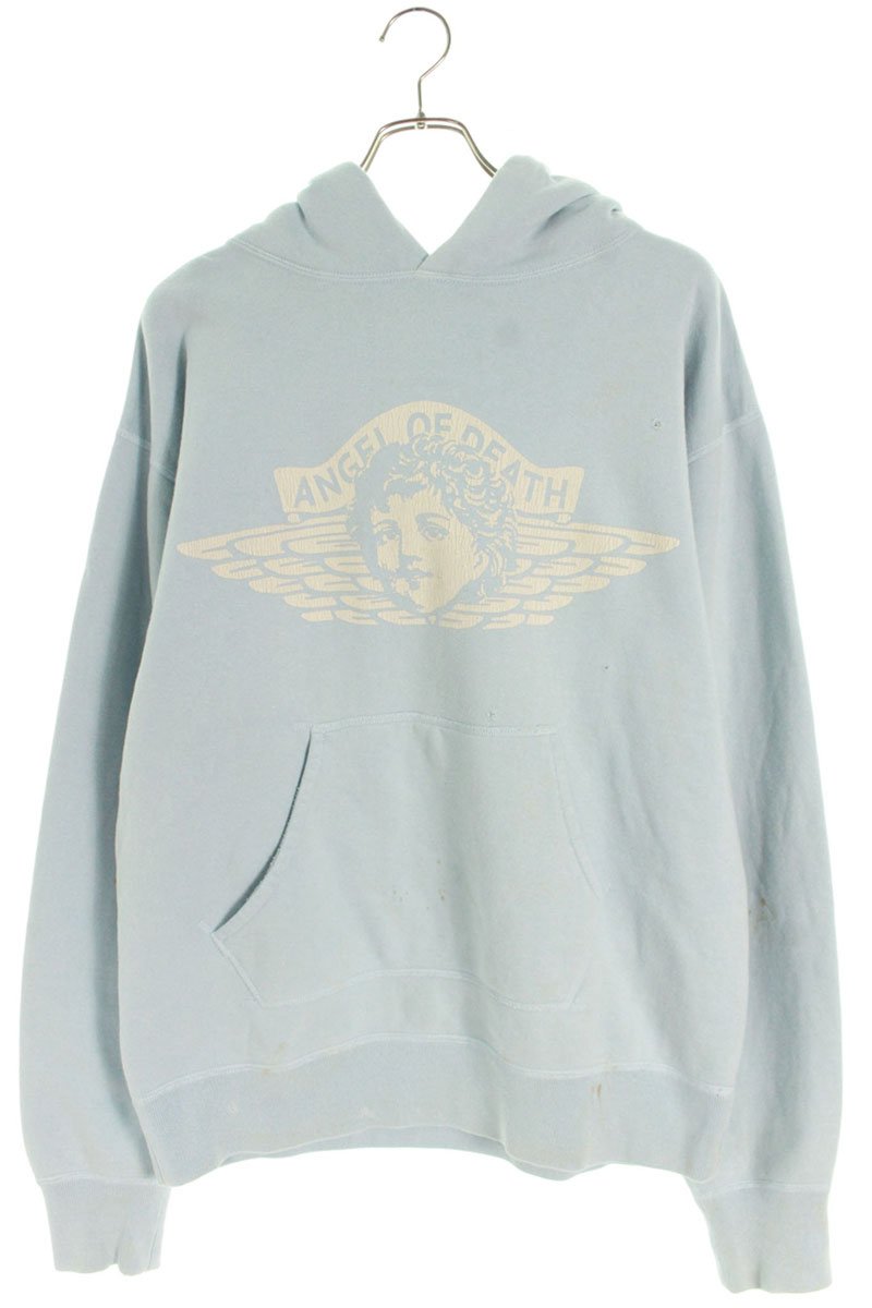 Saint Michael Vintage Pullover Hoodie Blue Size L