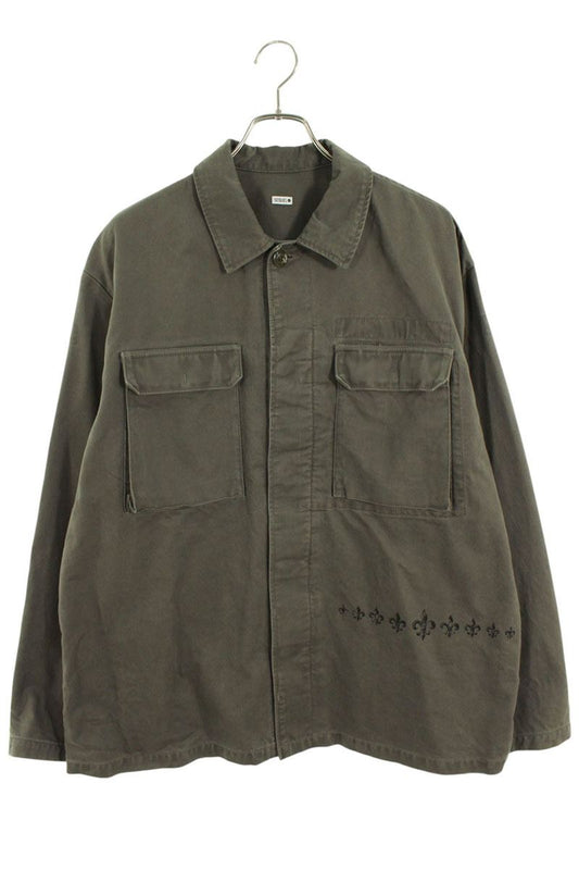 SEQUEL Logo Print Jacket Green Size L