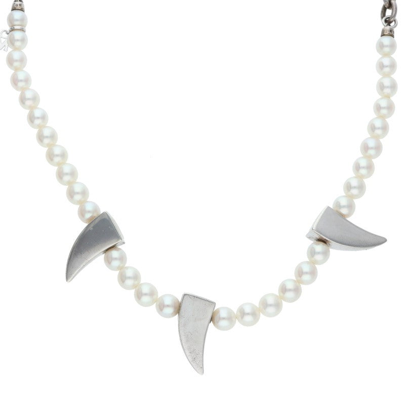 Comme des Garcons x Mikimoto Necklace (Silver 57.64g)