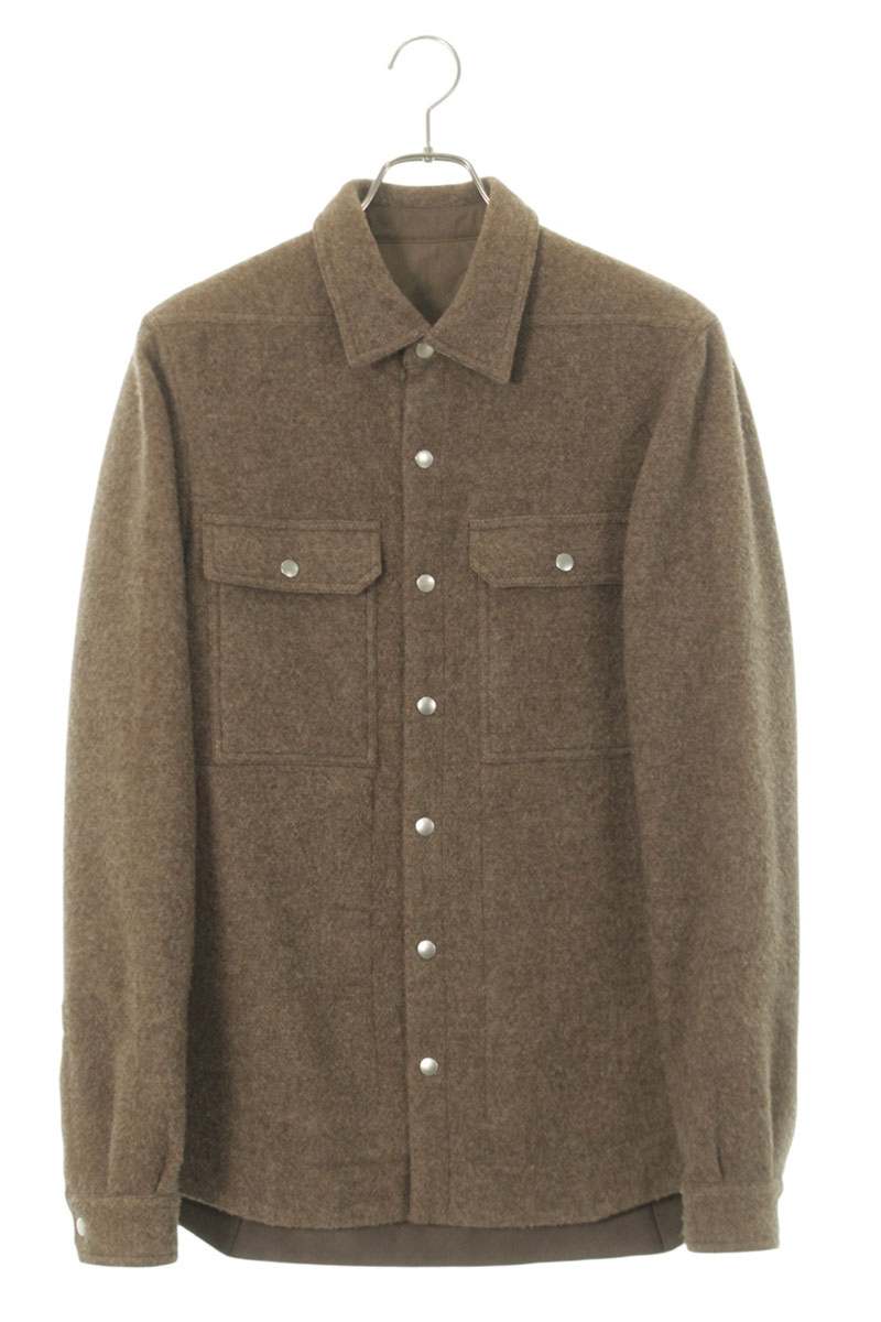 Rick Owens WLD Wool Blouson Brown Size 44