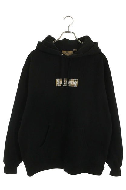 Supreme x Burberry Burberry Box Log Hooded Sweatshirt Black Size L