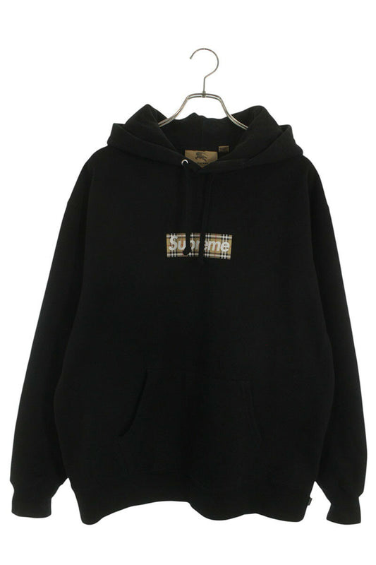 Supreme x Burberry Burberry Box Log Hooded Sweatshirt Black Size L