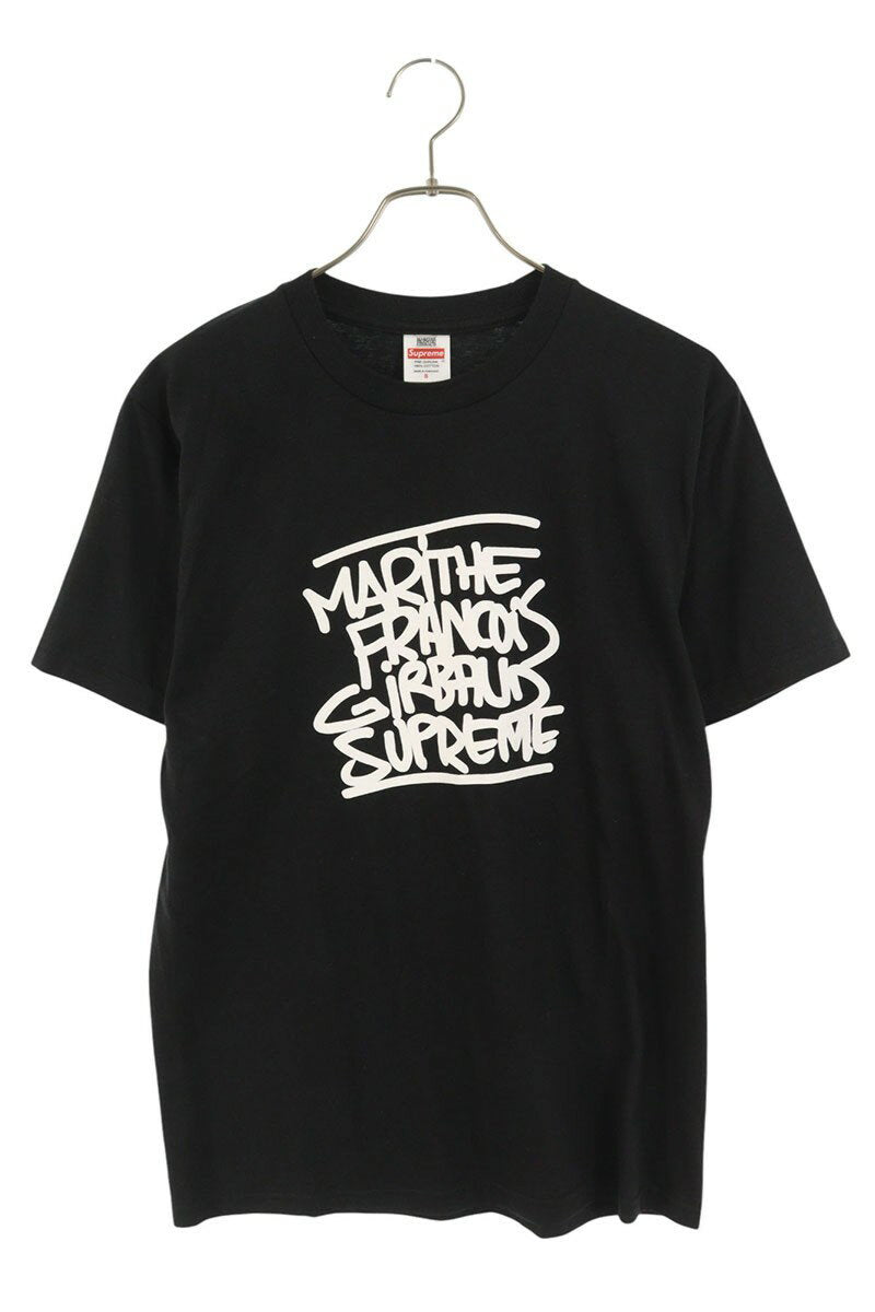 Supreme x FRANCOIS GIRBAUD 25SS Logo Print T-Shirt Black Size S