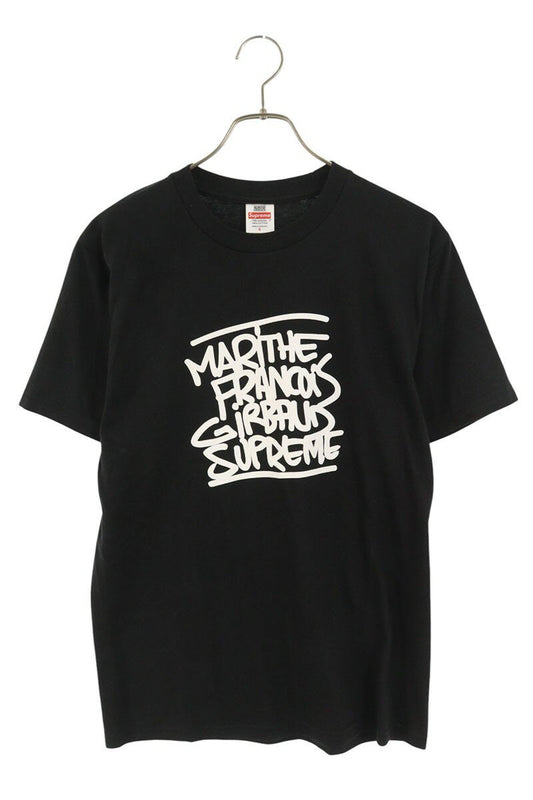 Supreme x FRANCOIS GIRBAUD 25SS Logo Print T-Shirt Black Size S