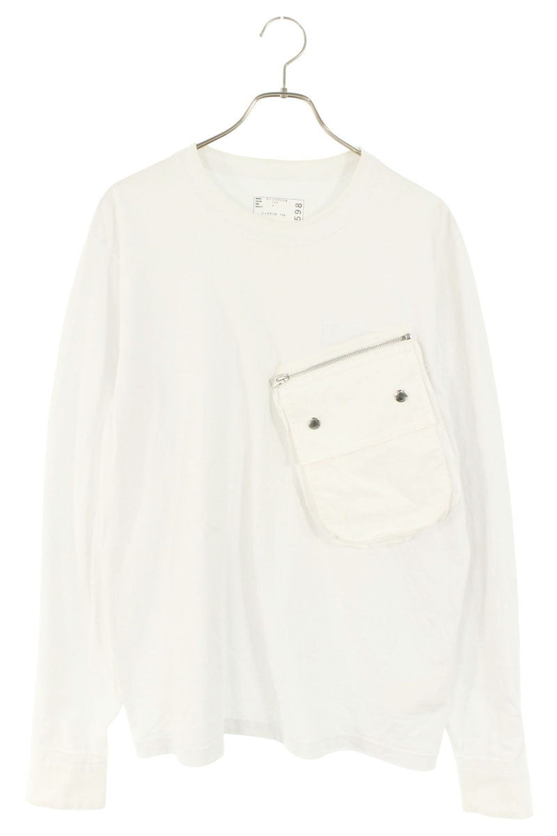 Sacai Cotton Long Sleeve T-Shirt White Size M