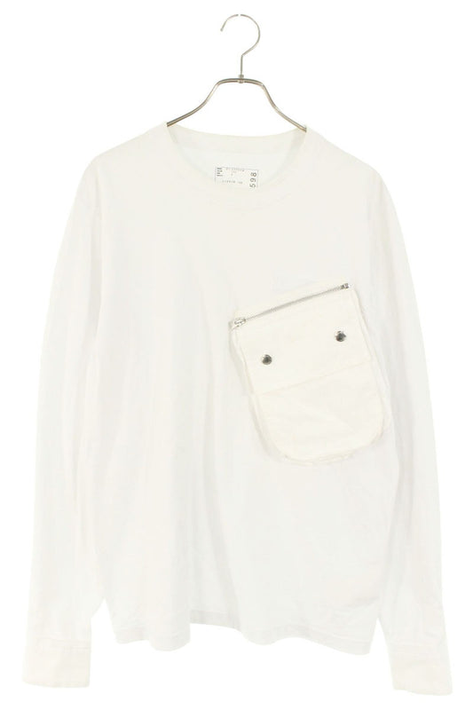 Sacai Cotton Long Sleeve T-Shirt White Size M