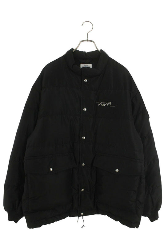 Visvim Logo Embroidered Down Jacket Black Size 4