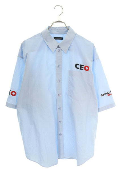 Balenciaga 25AW Ceo Uniform Logo CEO Blue Size M
