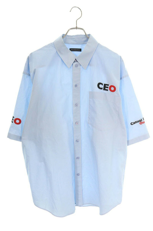 Balenciaga 25AW Ceo Uniform Logo CEO Blue Size M