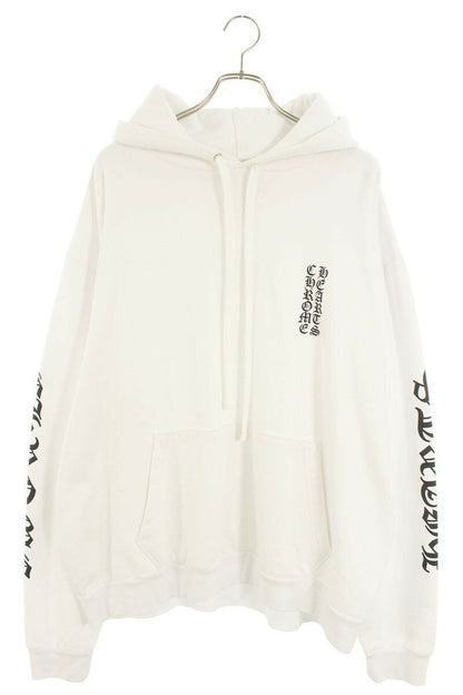 Chrome Hearts SWTSHRT PLV Logo Print Pullover Hoodie White Size XL