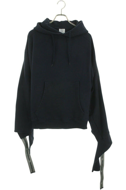 Vetements Logo Pullover Hoodie Blue Size L
