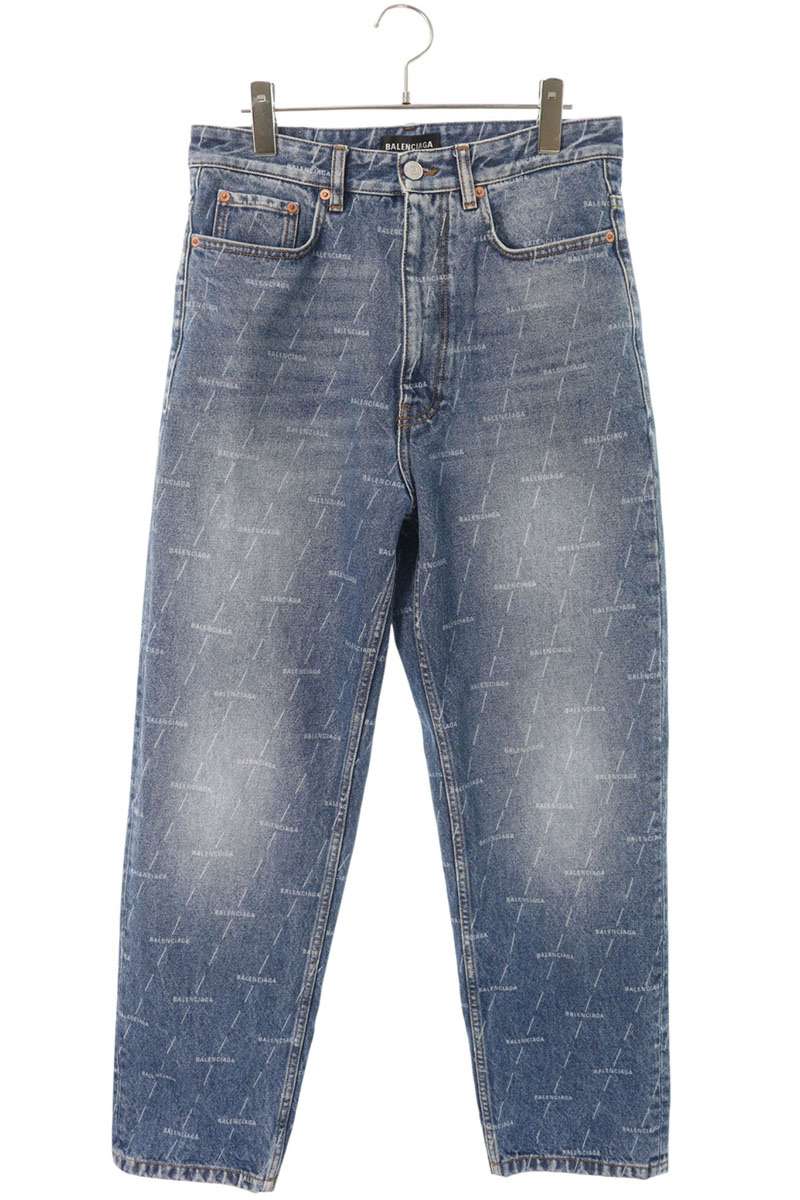 Balenciaga Logo Denim Pants Blue Size 30