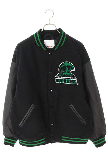 Supreme 24SS Wave Varsity Jacket Black x Green Size L