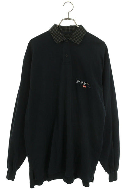Balenciaga Polo Long Sleeve T-Shirt Black Size 1