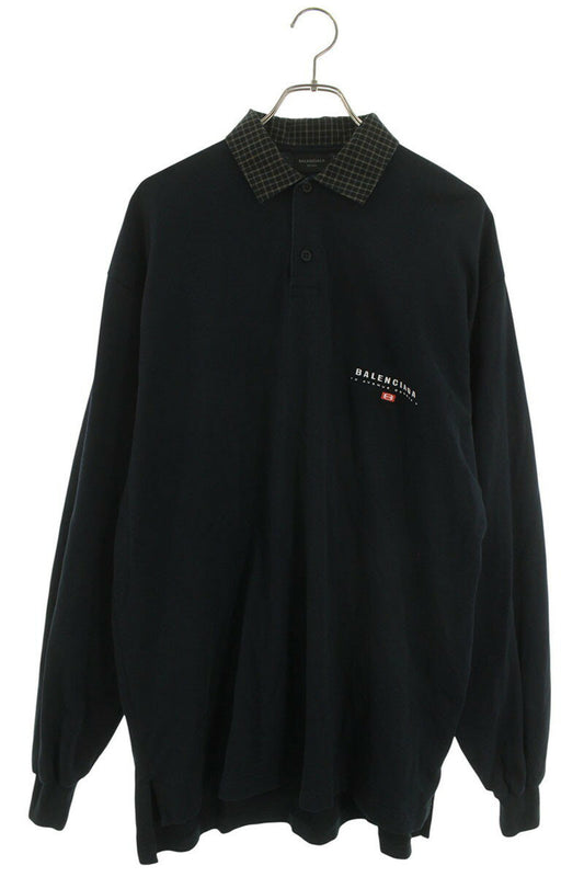 Balenciaga Polo Long Sleeve T-Shirt Black Size 1