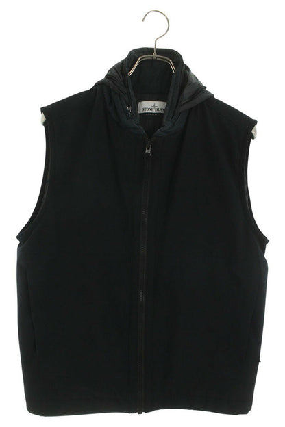 STONEISLAND Zip-Up Vest Black Size L