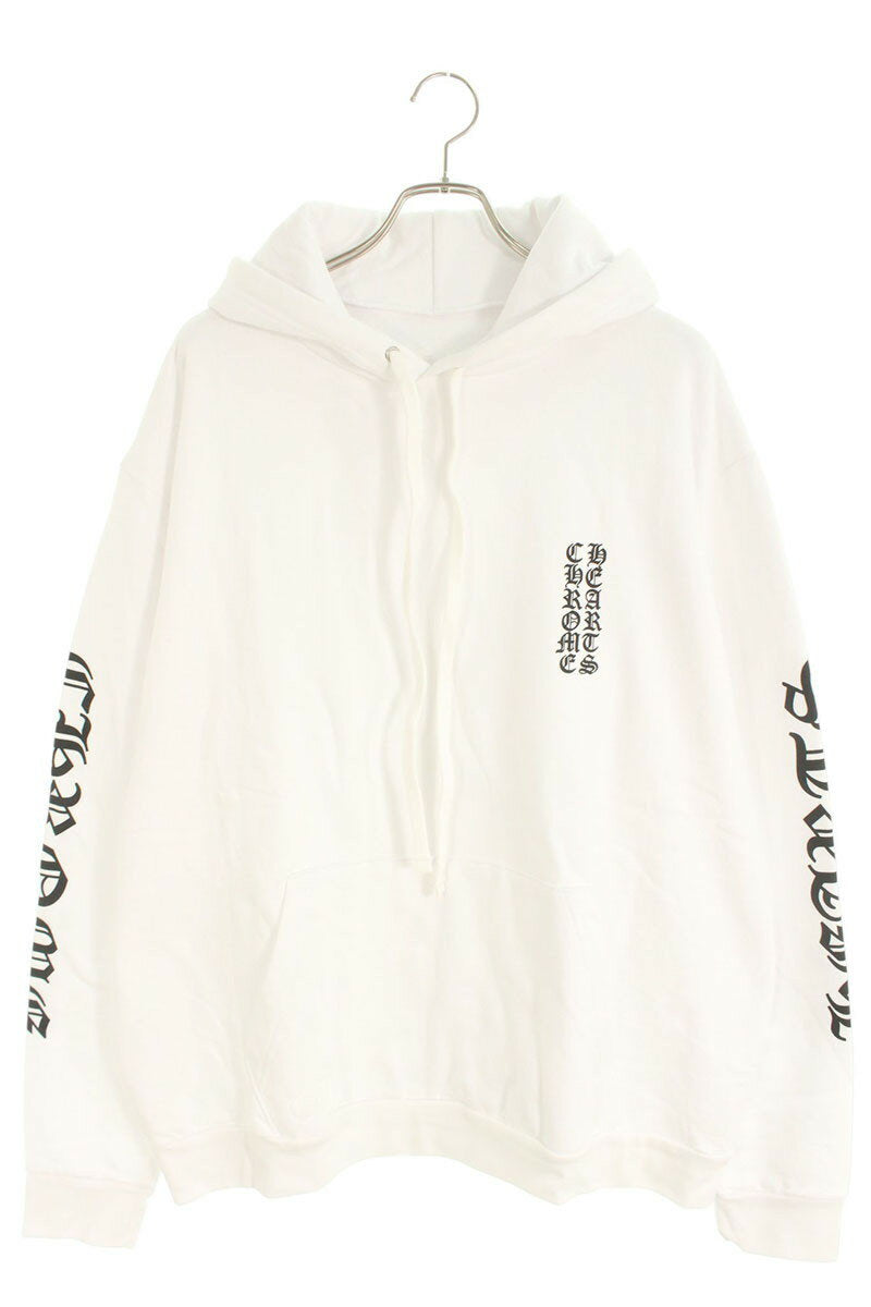 Chrome Hearts SWTSHRT PLVR Horseshoe Print Pullover Hoodie White Size XL