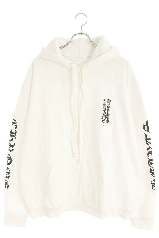 Chrome Hearts SWTSHRT PLVR Horseshoe Print Pullover Hoodie White Size XL