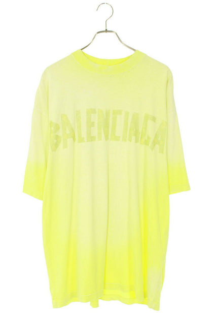 Balenciaga Logo T-Shirt Yellow Size M