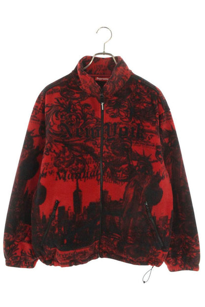 Supreme NEW YORK FLEECE JACKET Red Size M