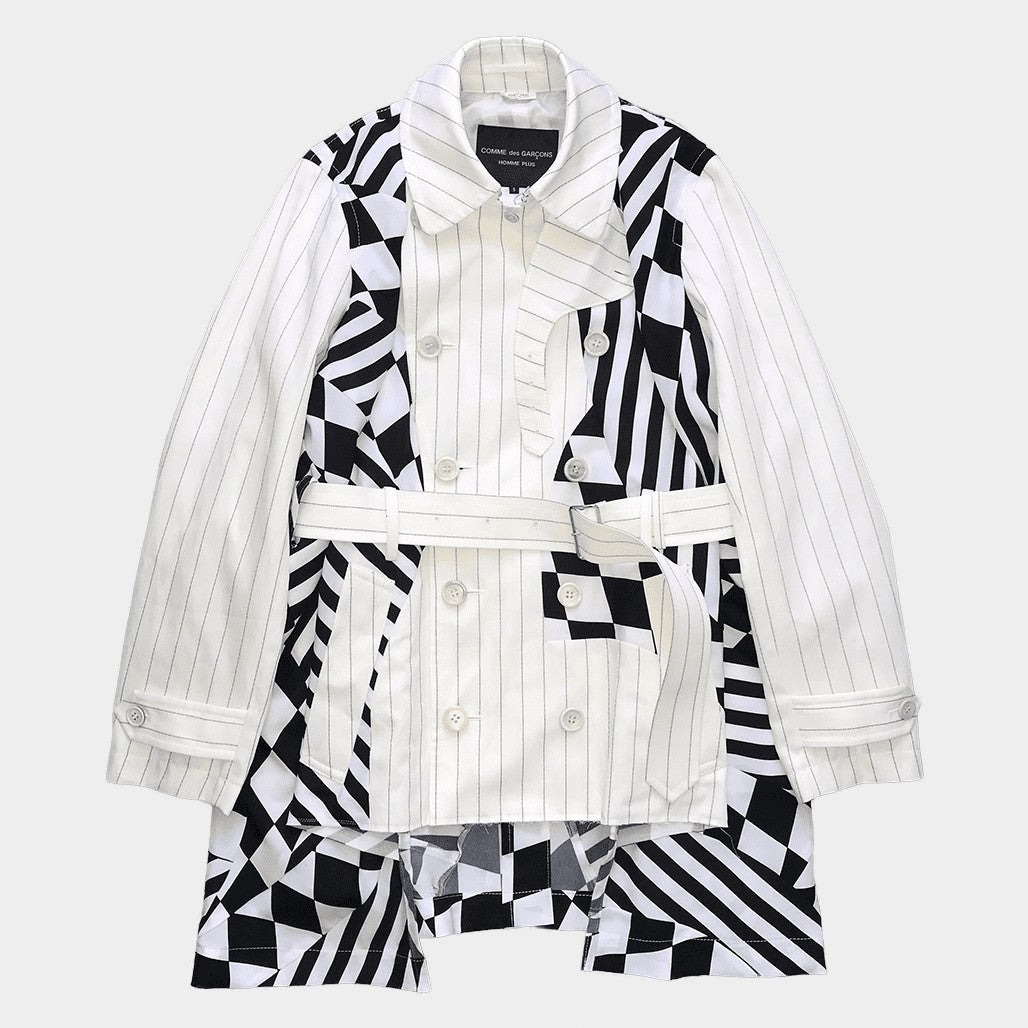 COMME DES GARCONS HOMME PLUS 23SS ANOTHER KIND OF PANK Trench Coat Black Size S
