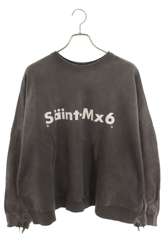 Saint Michael 24AW CHAOS Print Sweatshirt Gray Size L