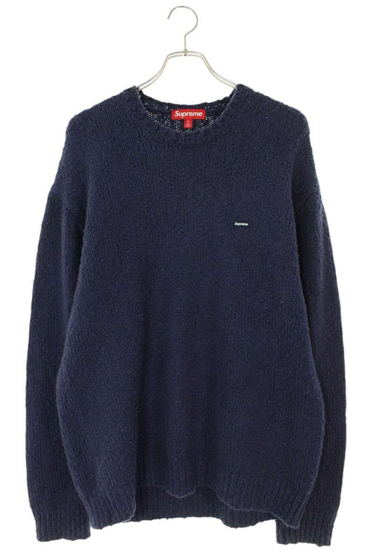 SUPREME 24SS Boucle Small Box Cotton Sweater Blue Size M